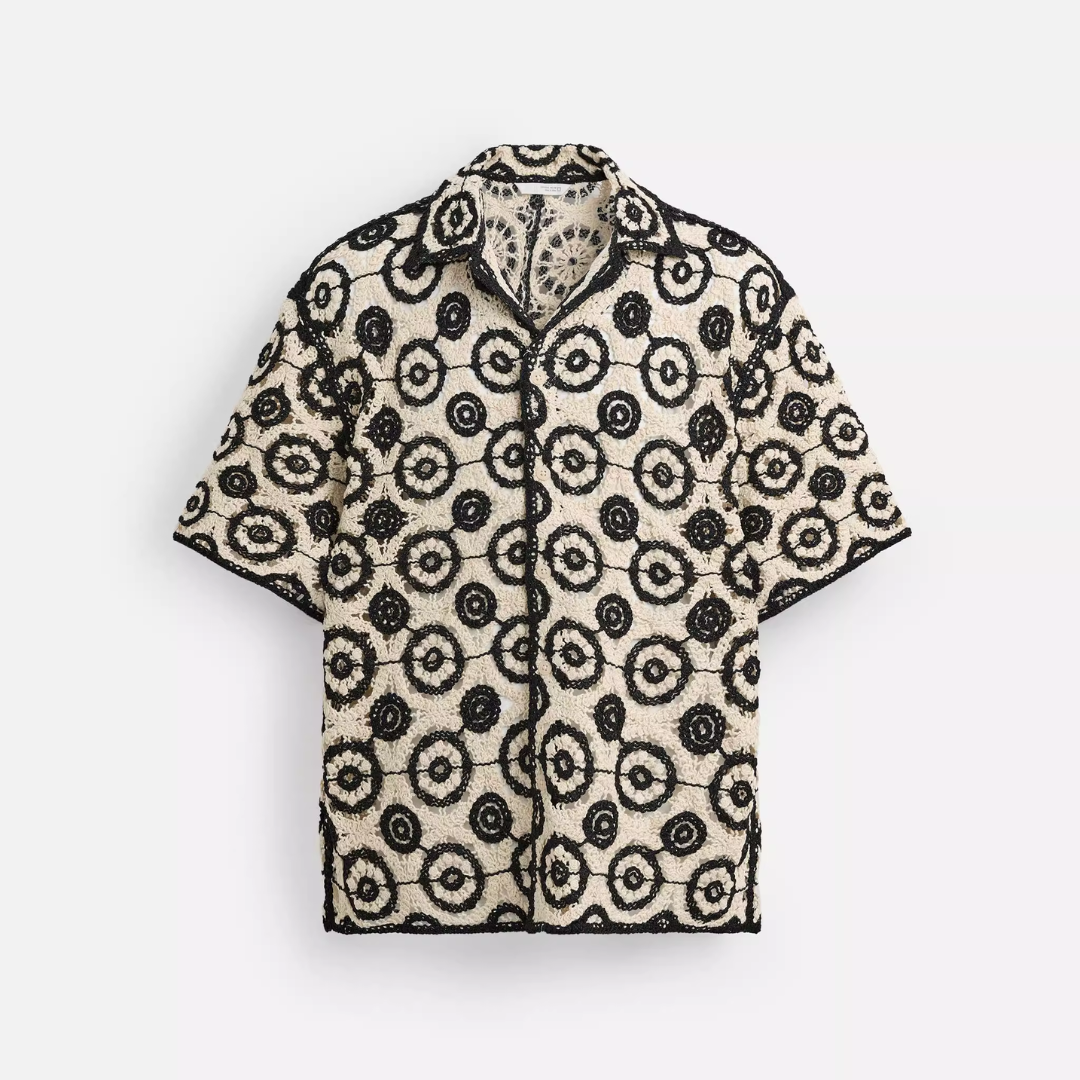 Sommer Hemd Schwarz / Weiss