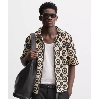 Sommer Hemd Schwarz / Weiss