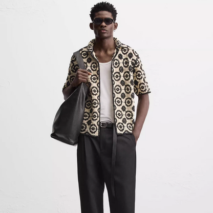 Sommer Hemd Schwarz / Weiss