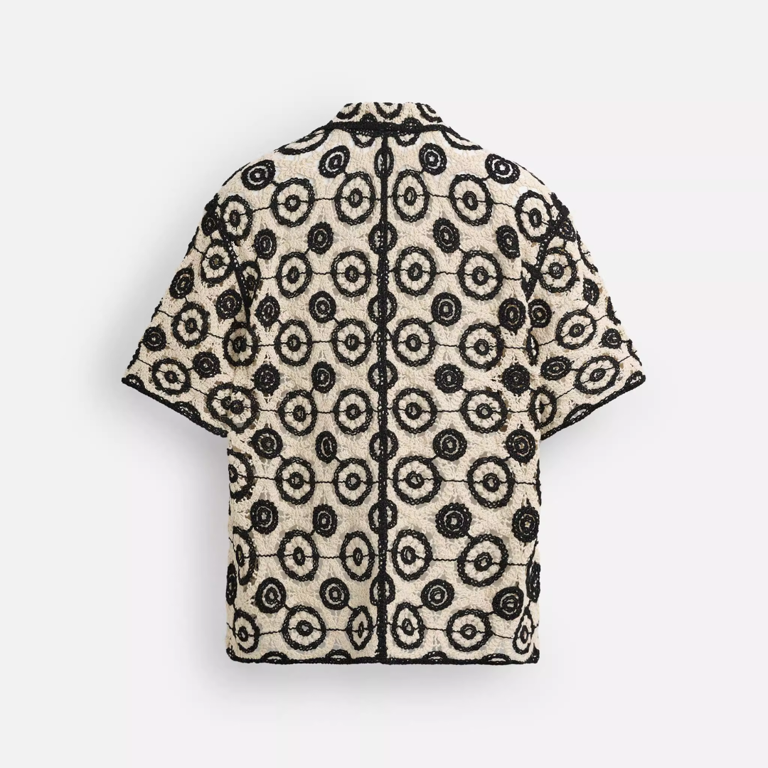 Sommer Hemd Schwarz / Weiss