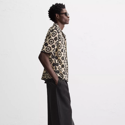 Sommer Hemd Schwarz / Weiss