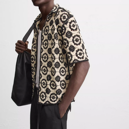 Sommer Hemd Schwarz / Weiss