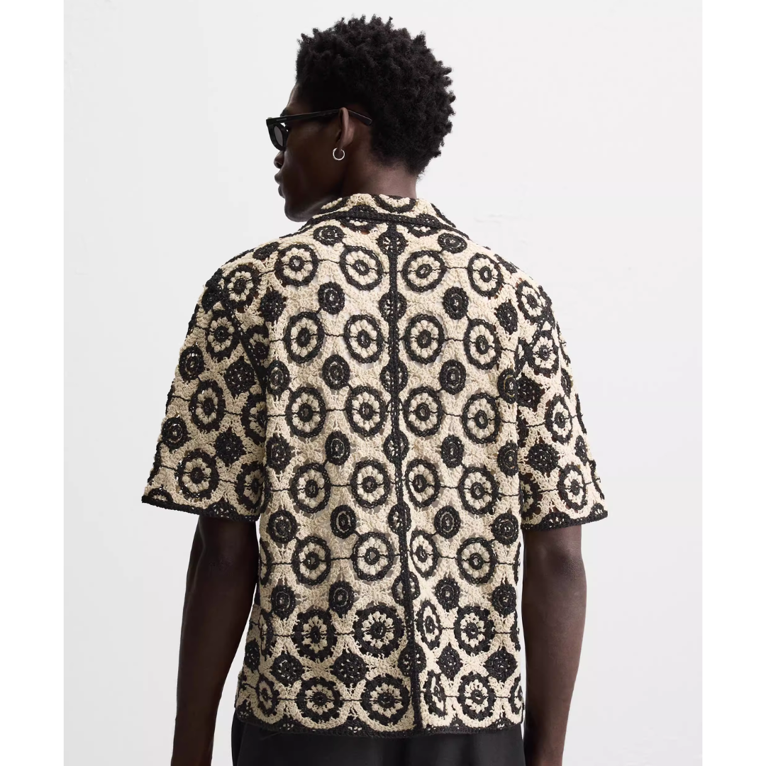 Sommer Hemd Schwarz / Weiss