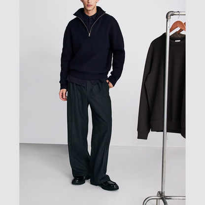 Pullover mit kurzem Zipper