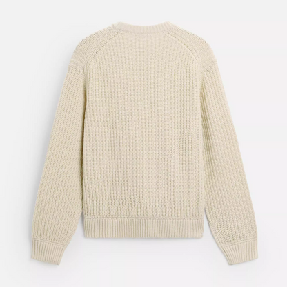 PULLOVER MIT RIPPENSTRUKTURMUSTER